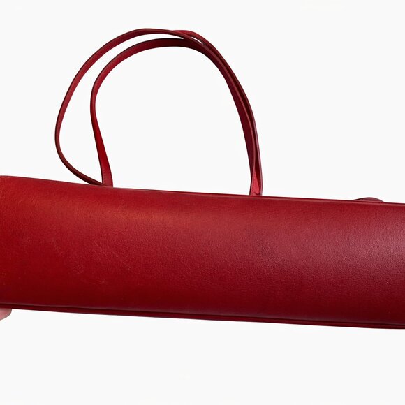 Coach Hamptons Tote 9818 Red Glove-Tanned Leather | Brass Hardware | Vintage USA - Picture 3 of 8